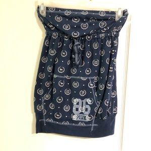 XS pink strapless shirt